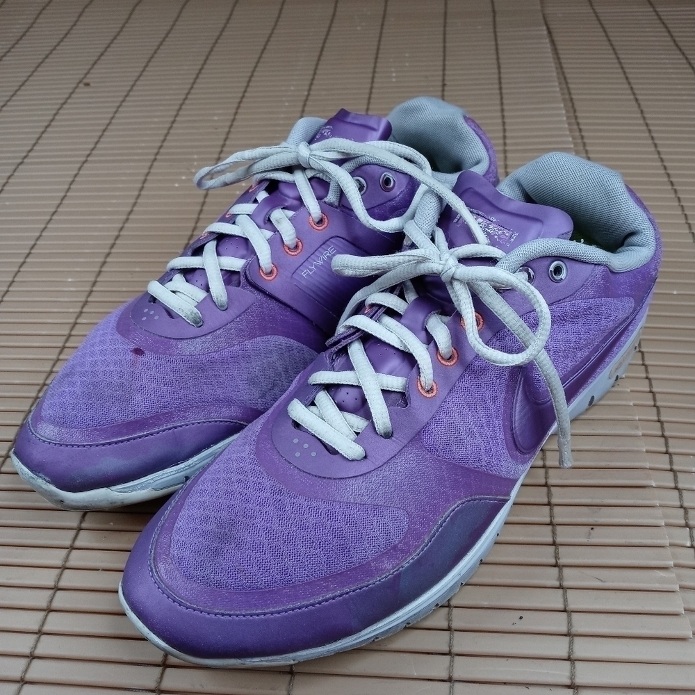 NIKE Free XT Flywire Everyday Fit 429844-500 Purple Gym Training Shoes US 9.5.